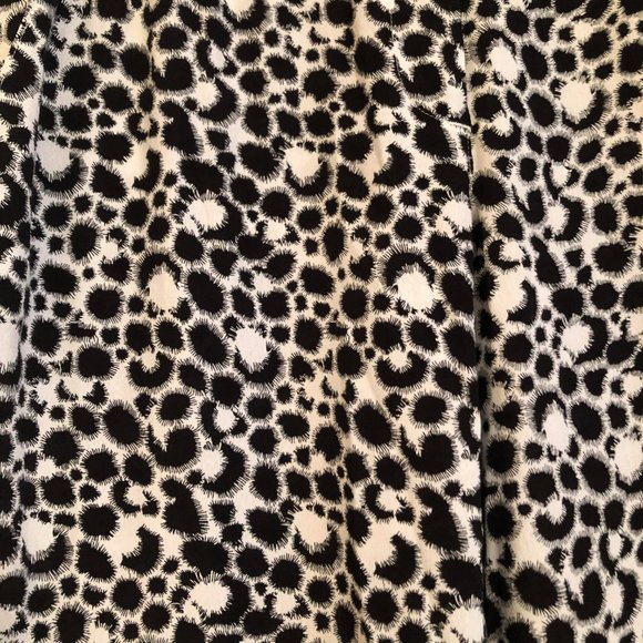 French Connection Black and White Linen Pants - Picture 2 of 4